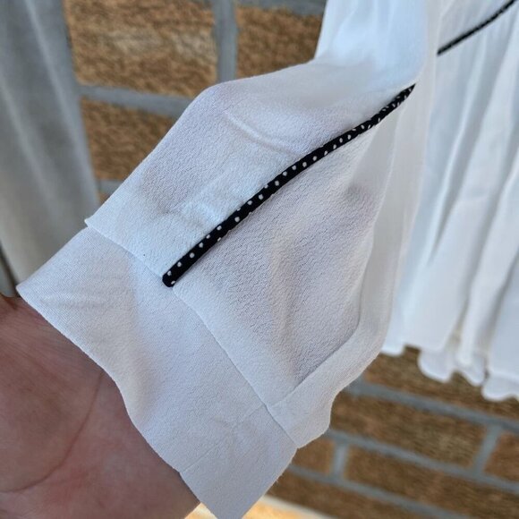 Muche et Muchette 1339b brandy pipped blouse medium - Picture 6 of 9